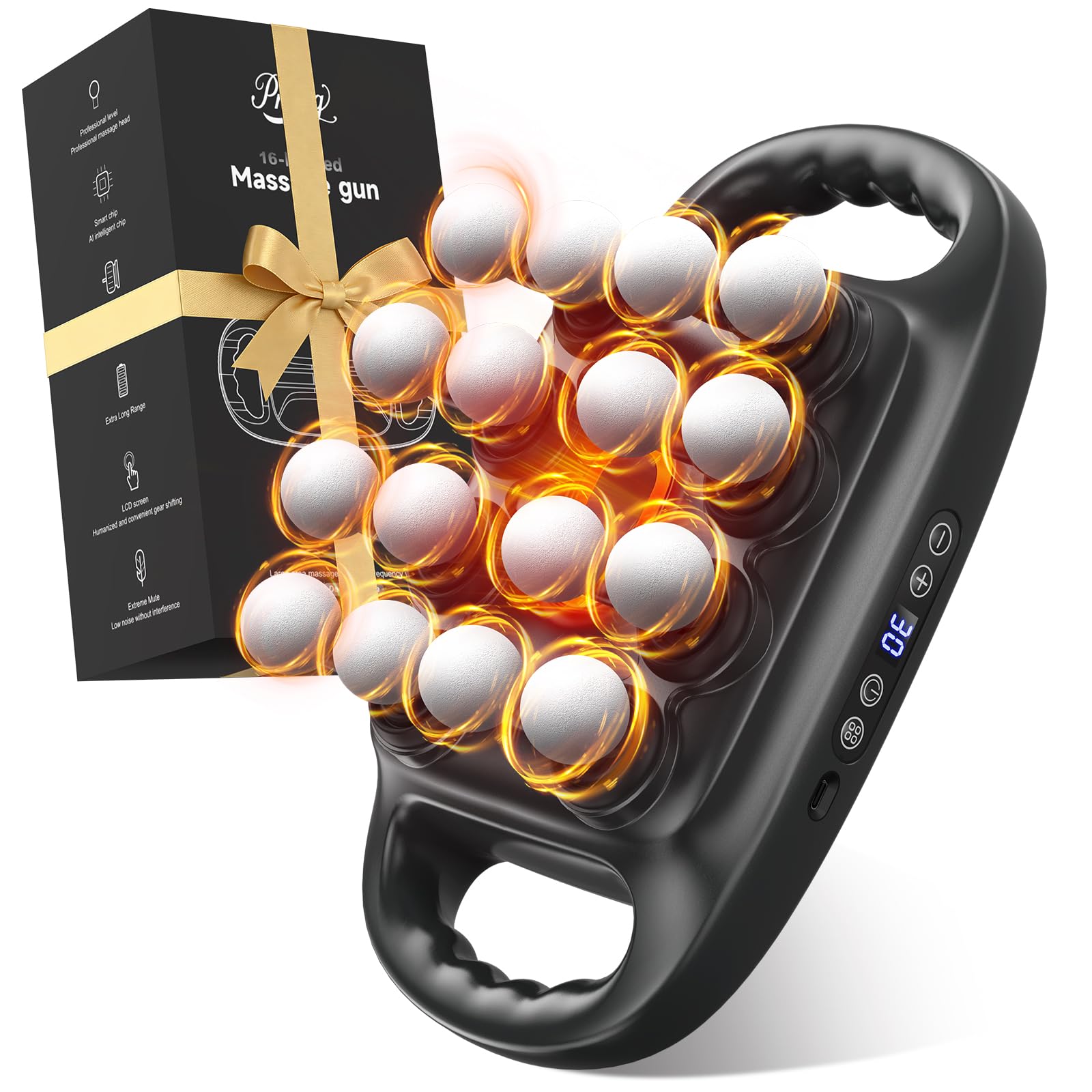 Photo 1 of 16 Head Massage Gun Deep Tissue Percussion Muscle Massager for Full Body