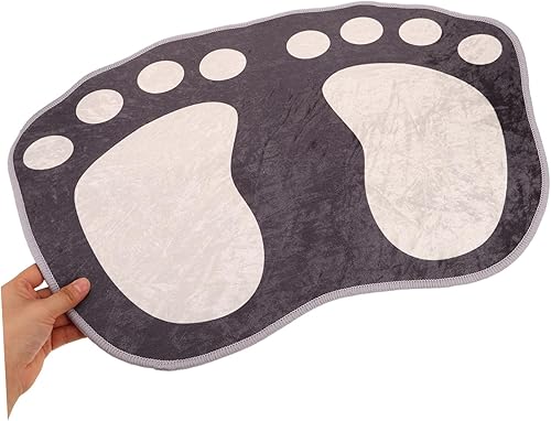 Miniatura 4 de PRETYZOOM Tapete absorbente para pies, tapete de baño, decoración del hogar, dormitorio, tapete antideslizante para el suelo, alfombra de baño de