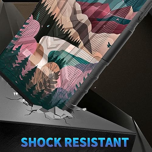 Miniatura 50 de AT&T Calypso 2 (U319AA) Funda con protector de pantalla de vidrio templado resistente con función atril integrado para debut de críquet, ciervo