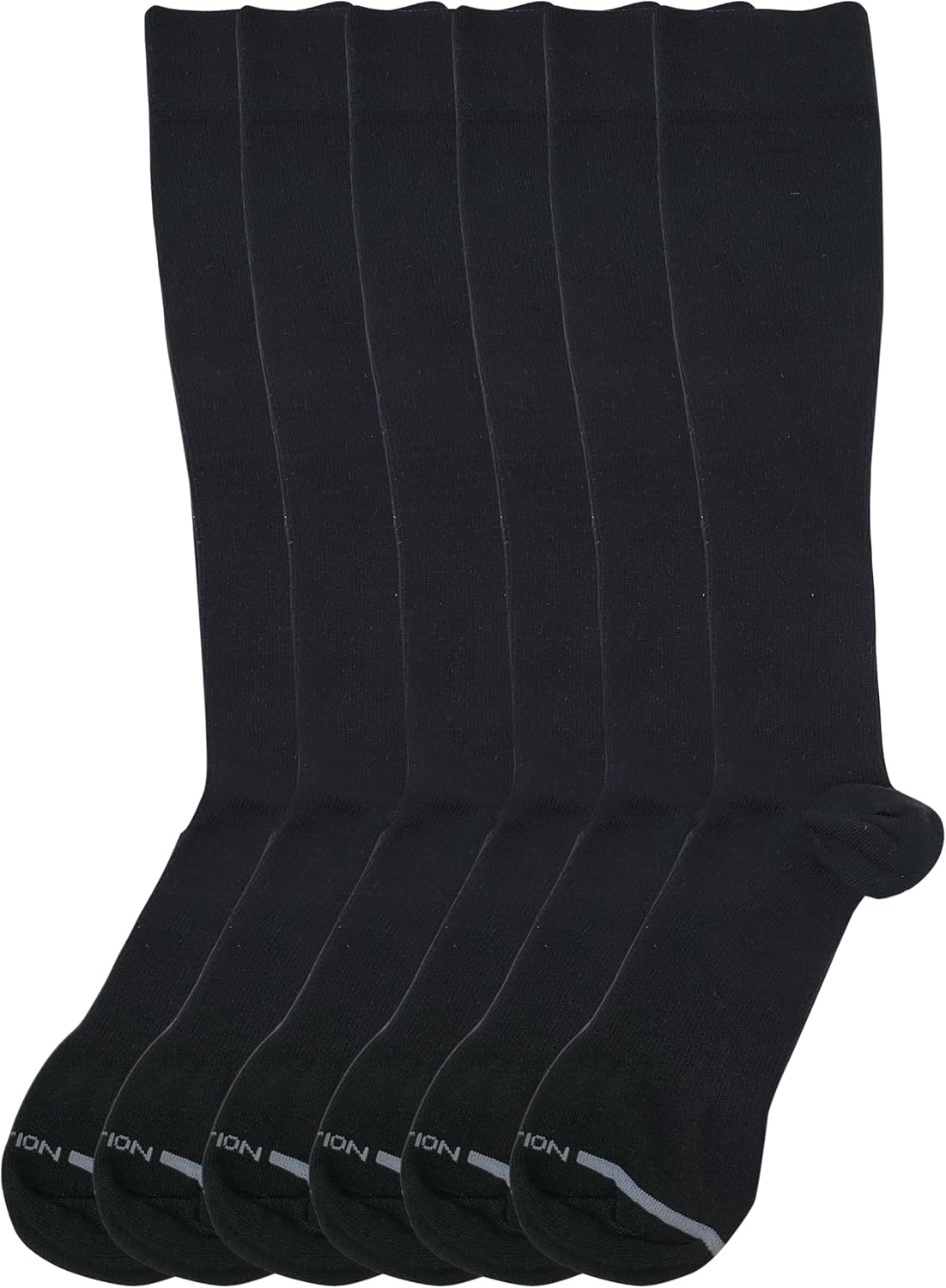 Dr. Motion Men 6 pairs pack everyday compression knee high socks