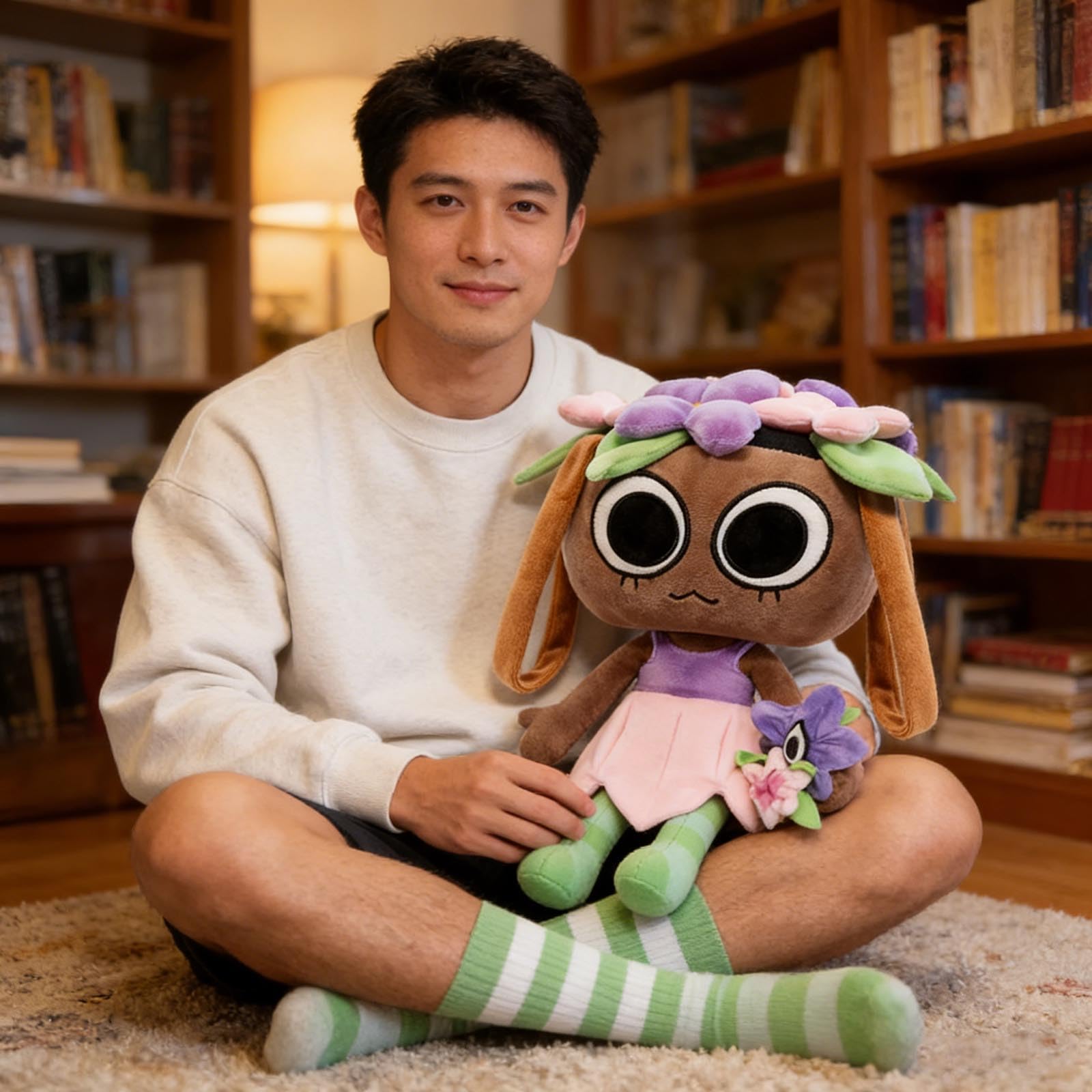 Dandy's World Plush, 10.6 inch Squirm from Dandys World Plushies Toys, Soft Stuffed Figure Doll for Fans, Stuffed Horror Game Figure Toy for Kids Boys Girls and Adult (Cosmo) - 3