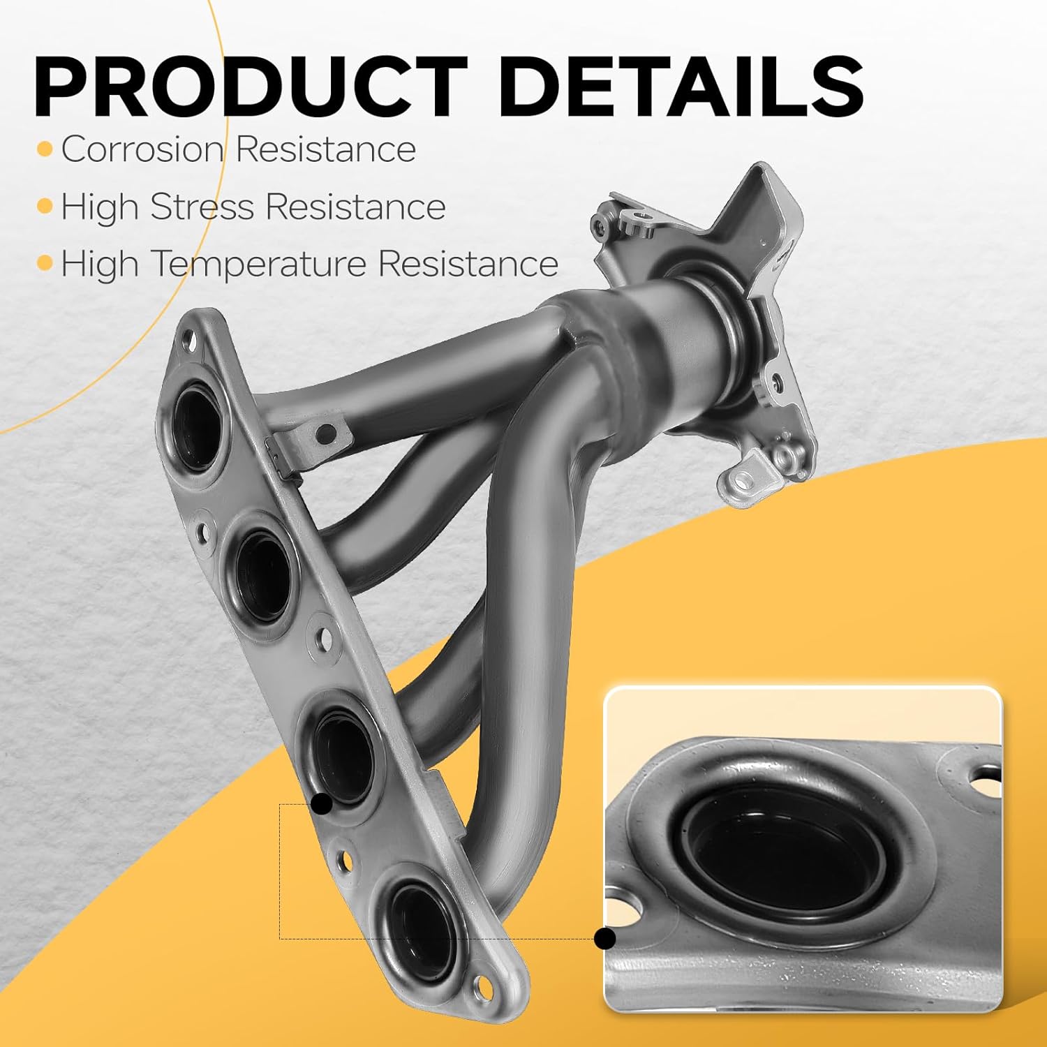 Right Engine Exhaust Manifold Kit, Fit for Scion xD 2008-2012 & Toyota Corolla/Matrix 2009-2010 L4 1.8L, OE 674-812, 171410T040, 1714137050, 1714137051