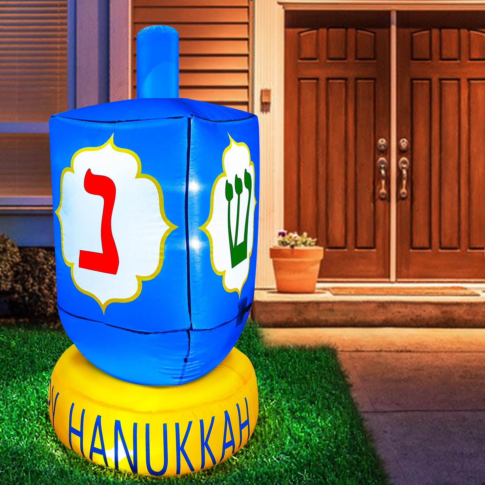 Hanukah Inflatable Hanukkah Lawn Decorations Holiday Living Airblown Pre Lit Fabric Free