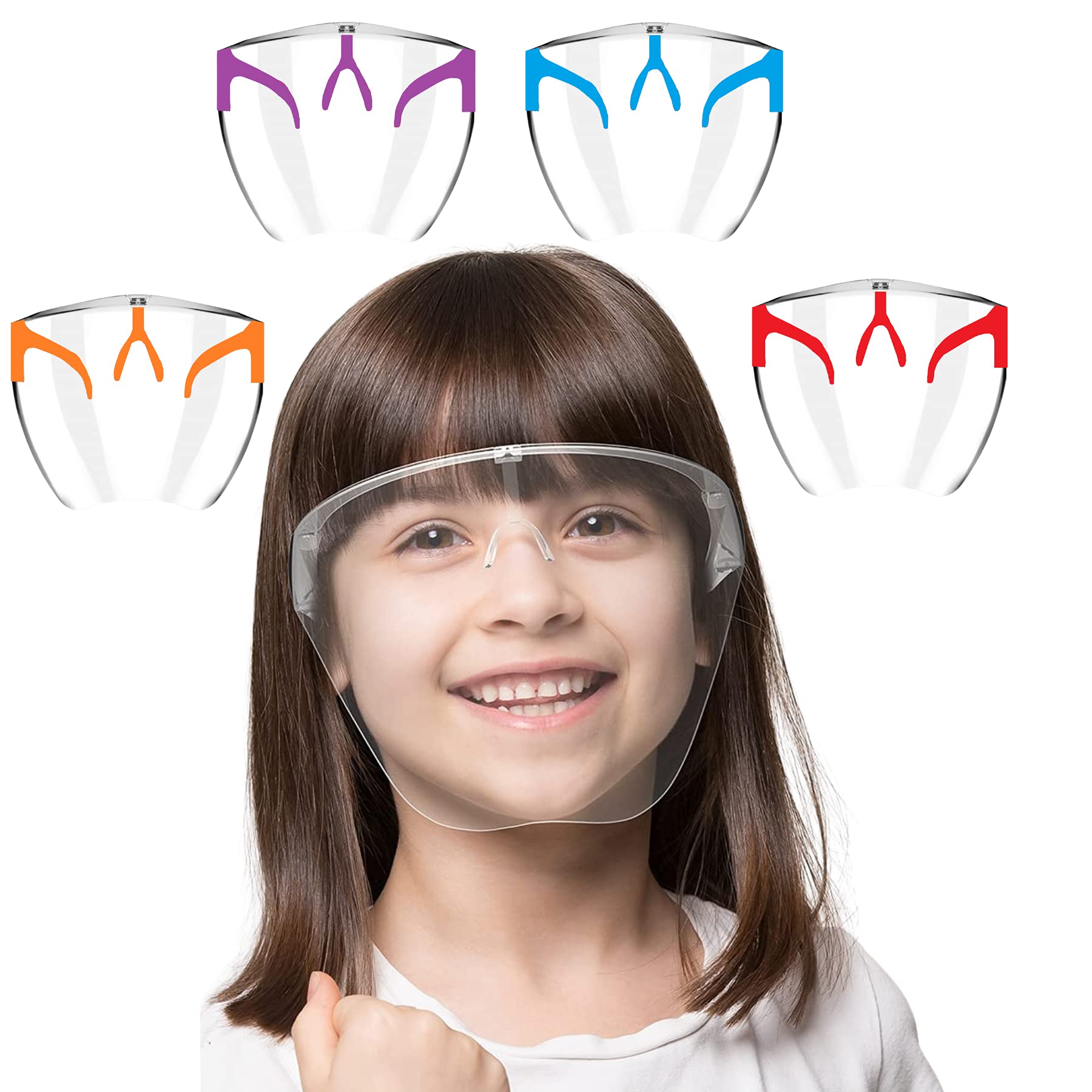 SISTER FREE 1 KIDS N95 MASK Full Face Shield For Kids (above 8 years) | Anti-fog, Washable, fits Perfectly with Removable Nose Rest| MADE IN INDIA (Pack of 1 pc)