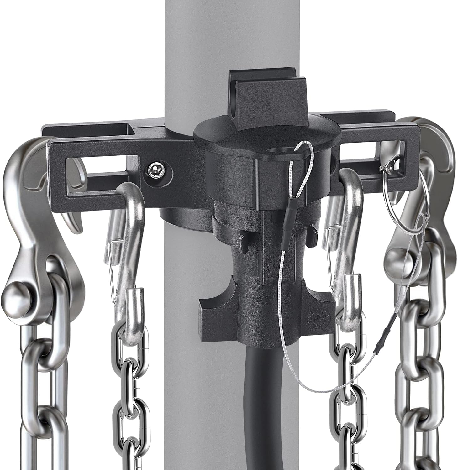 Photo 1 of MICTUNING Aluminum Trailer Chain Holder with 7-Way Plug Cover