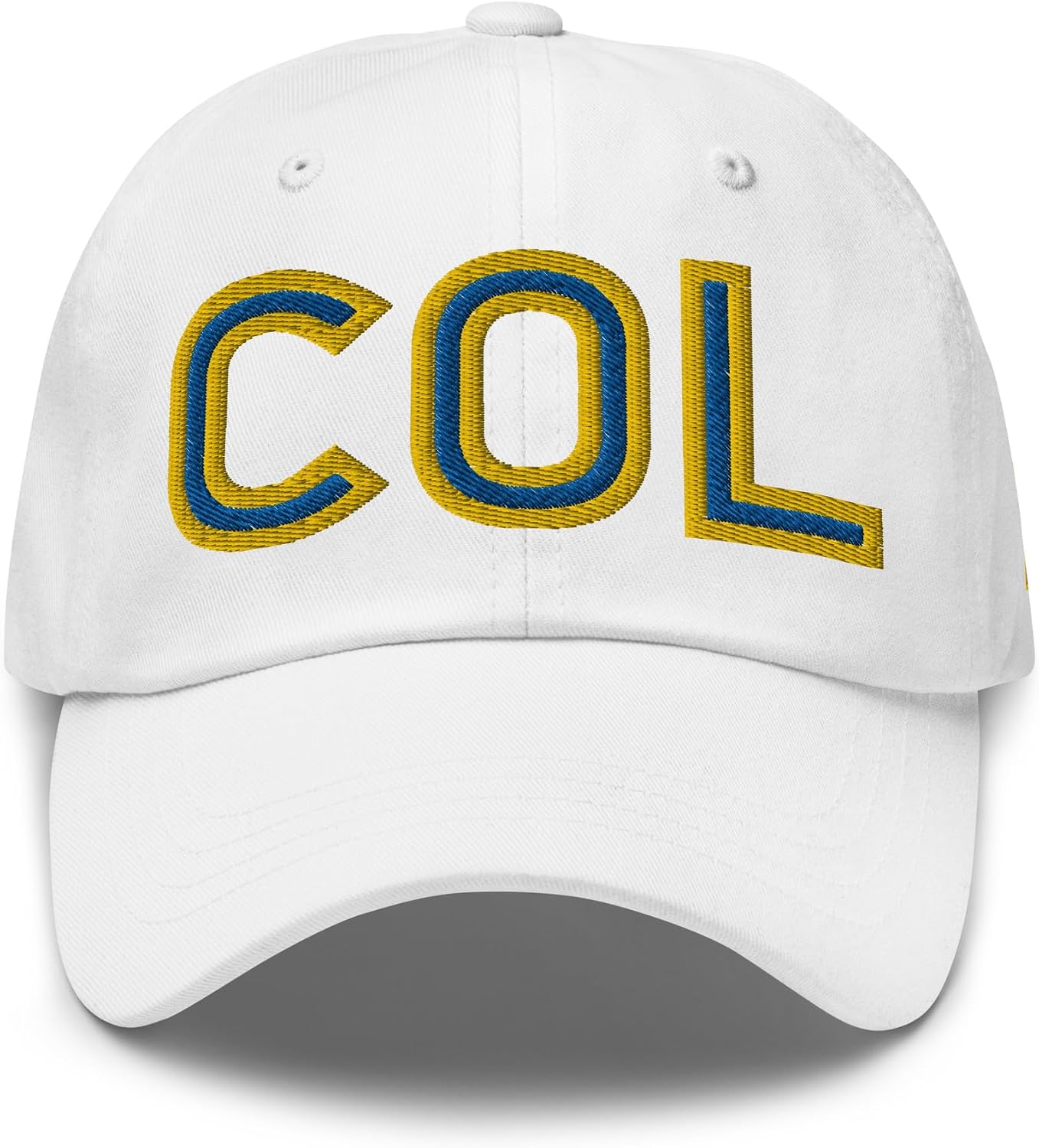 Colombia National Flag Retro COL Soccer Baseball Cap Dad Hat