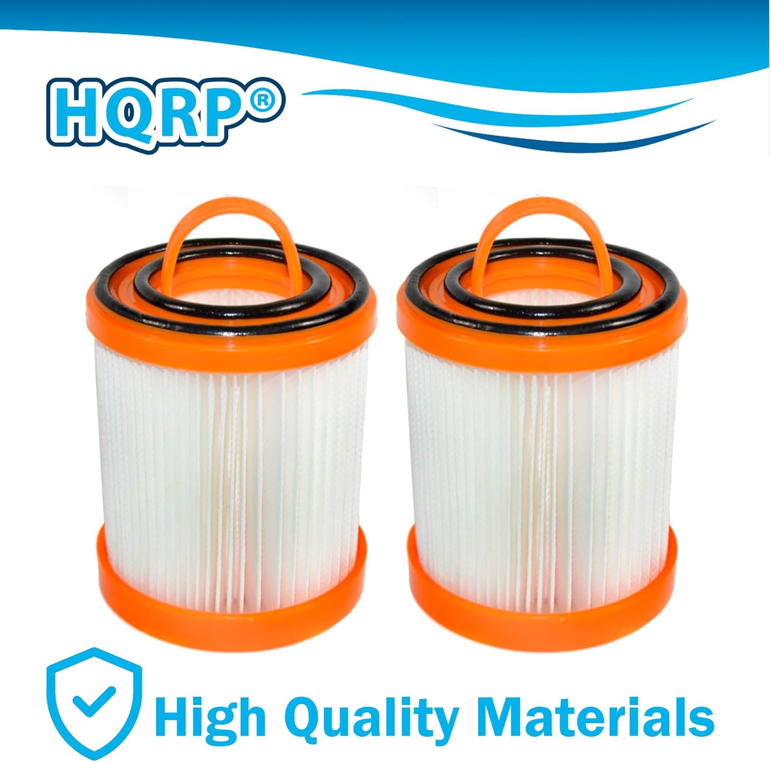 HQRP 2-Pack Dust Cup Filter Compatible with Electrolux Sanitaire SC5745, SC5747, SC5745A, SC5745B, SC5747G Commercial Vacuum Cleaners, 71738A-4 62136A DCF-3 Replacement