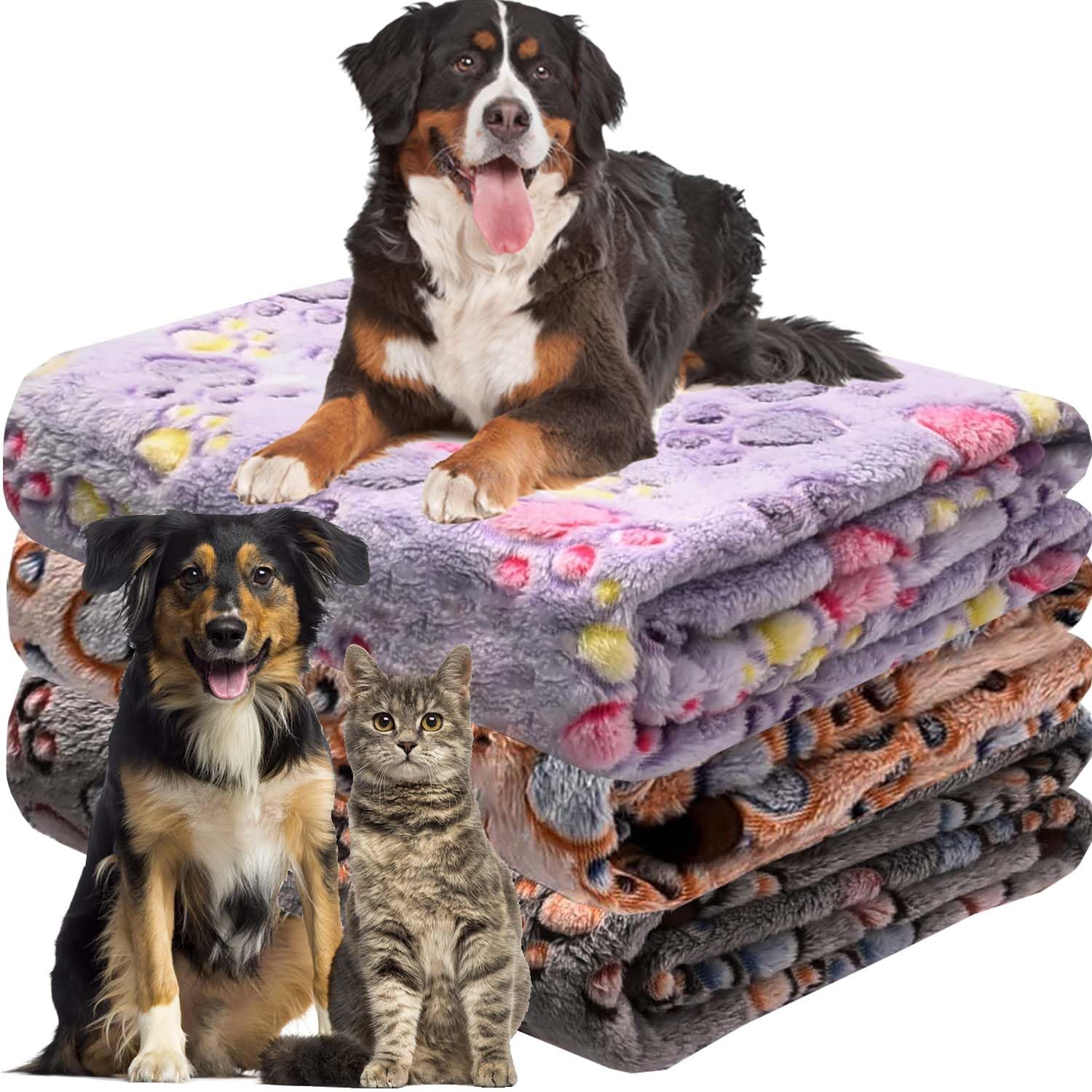 Duscdesp Katzendecke Hundedecke Flauschig Waschbar, 3 Stück