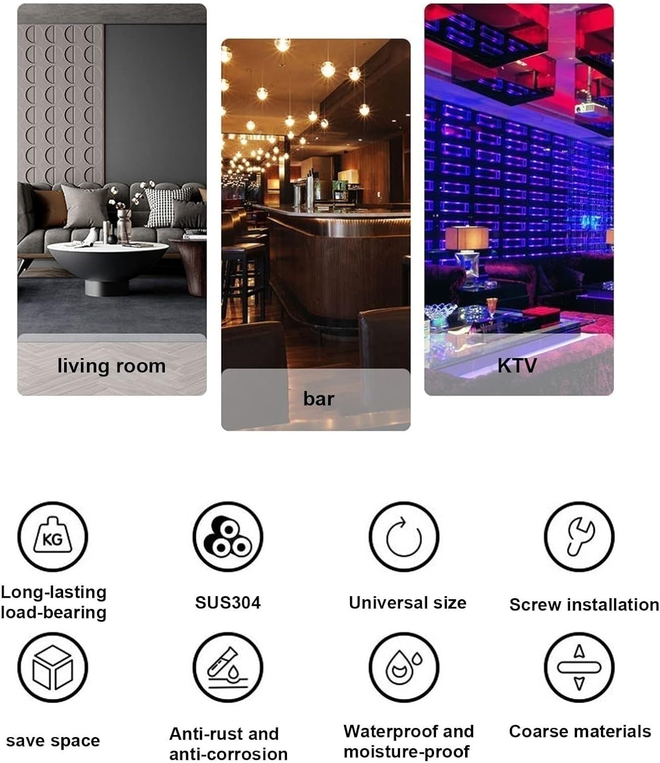 Ceiling Floating Wine Rack - Solid Wood Hanging Wine Rack, Wrought Iron Solid Wood Kitchen Decor Rack, Ceiling Hanging Storage Rack, Easy to Install Bar Display Rack