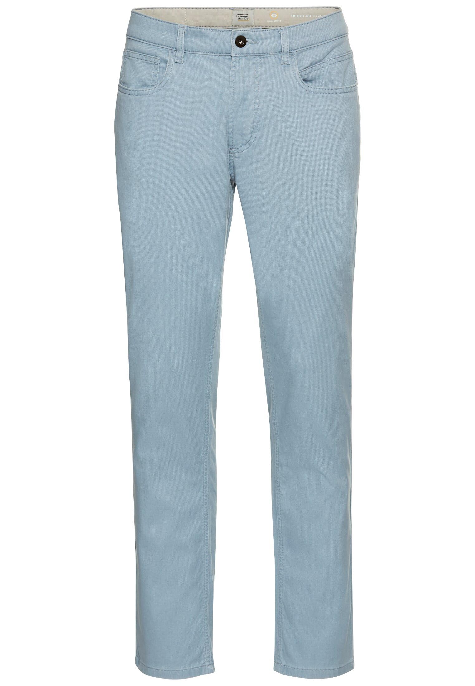 camel active Men's Herren Regular Fit 5-Pocket Hose Hellblau, Menswear-38/30 Trouser, lightblue, 38 W/30 L
