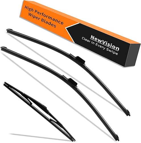 Limpiaparabrisas delantero y trasero para Hyundai Santa Fe y Mazda CX5, incluye escobillas delanteras de 24 pulgadas, 18 y 14 pulgadas,