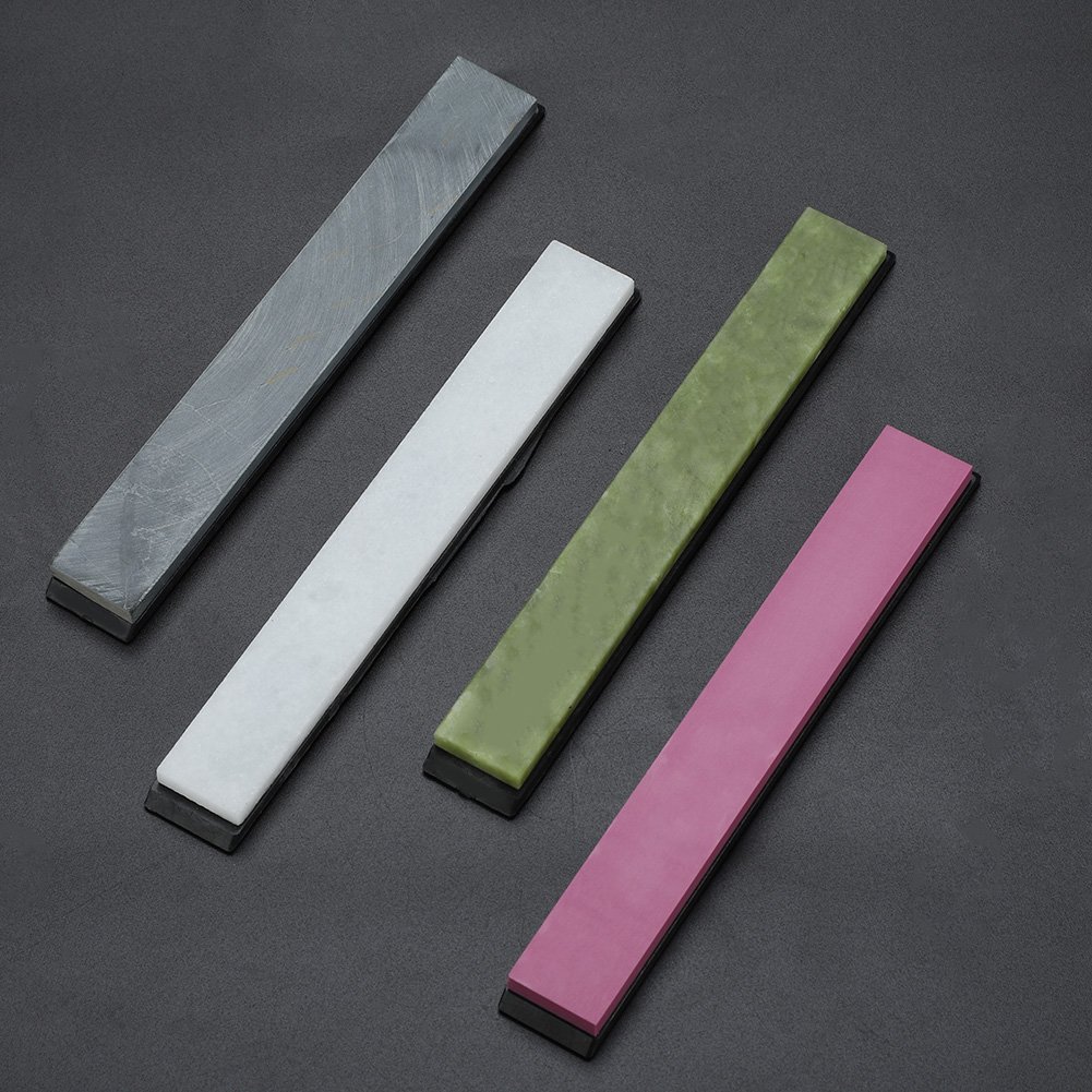 Piedra De Afilar Con Base Antideslizante Colorido Para Afilar Afilador De Ángulo Fijo Herramienta De Afilado De Piedra Cocina 4Pcs / Set