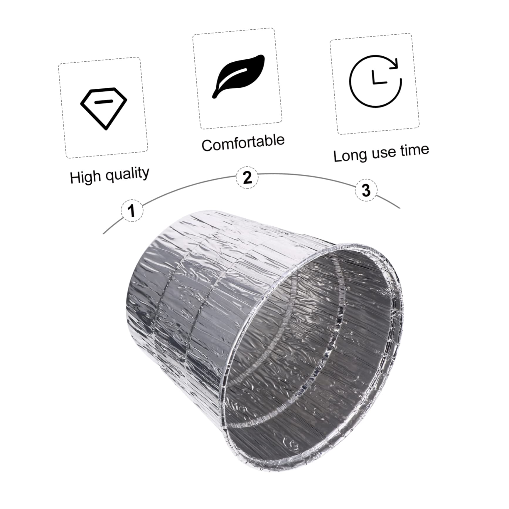 Totority Disposable BBQ Grill Grease Tin Grease Tray Aluminum Bucket Liner BBQ Foil