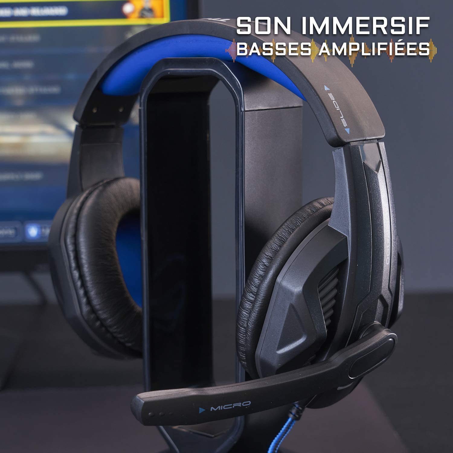 The G-Lab Combo Selenium - Set da gioco 4 in 1, tastiera Gamer AZERTY retroilluminata, mouse Gamer 3200 DPI, microfono cuffie da gioco, tappetino per mouse, confezione da gamer PC PS4/PS5 Xbox