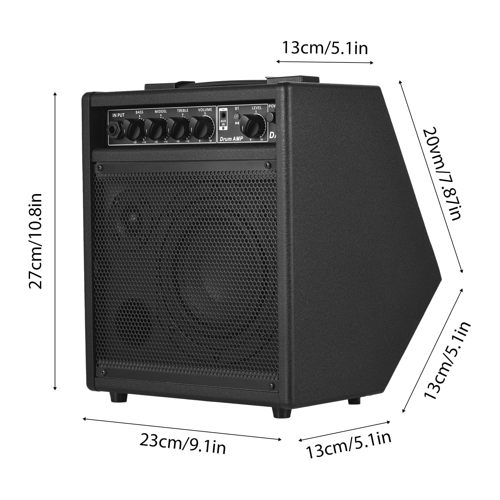Coolmusic エレクトリックドラム DM100 電子ドラムアンプ CoolMusic dm100 100ワットBluetoothパーソナルモニター電子