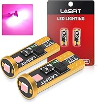 Vista 18 de LASFIT Bombilla LED de 194 color rojo 168 T10 192 2825 W5W Canbus sin errores, sin polaridad, 400 lúmenes, extremadamente brillante para luz