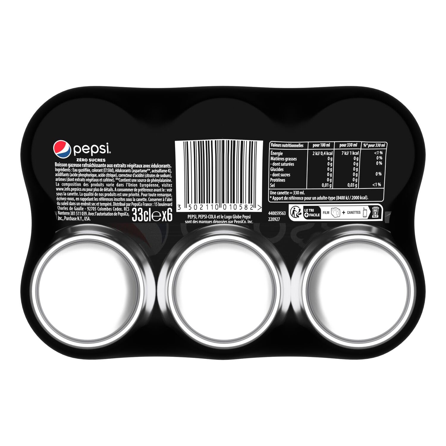 Pepsi Zéro 6x33cl [L'emballage peut varier]