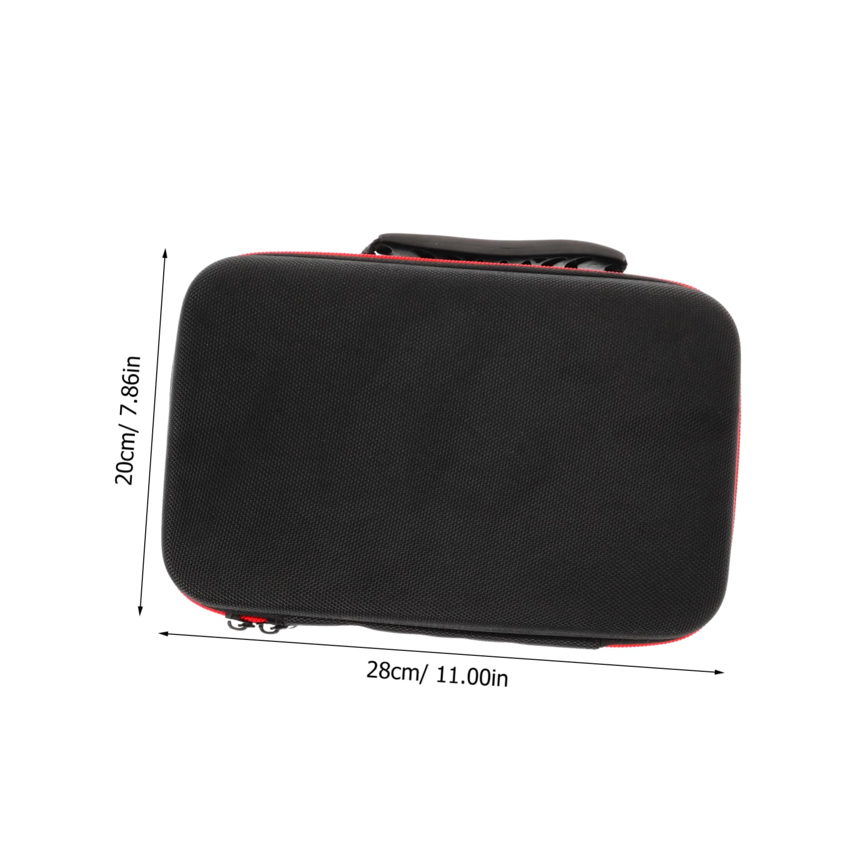 DOITOOL Borsa Porta Fotocamera Rigida Nera in Eva Oxford con Manico | Organizzazione Individuale per Dispositivi Digitali, Chiusura Zip, Formato Compatto per Accessori