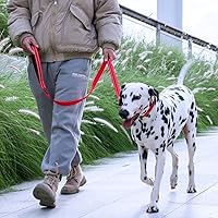 Vista 7 de EXCELLENT ELITE SPANKER Cuerda de tracción de nailon resistente y duradera para perros de 4 pies de largo 3/4 pulgadas de ancho con mango