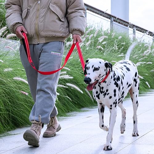 Miniatura 7 de EXCELLENT ELITE SPANKER Cuerda de tracción de nailon resistente y duradera para perros de 4 pies de largo 34 pulgadas de ancho con mango para perros