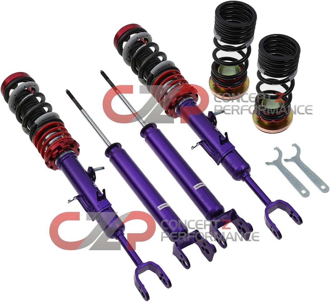 TanabeTSC063-B Sustec Pro S-0C Coilover Spring with Height Adjustment +0.25 -1.75"/0 -1.5" for 2003-2007 Nissan 350Z Z33
