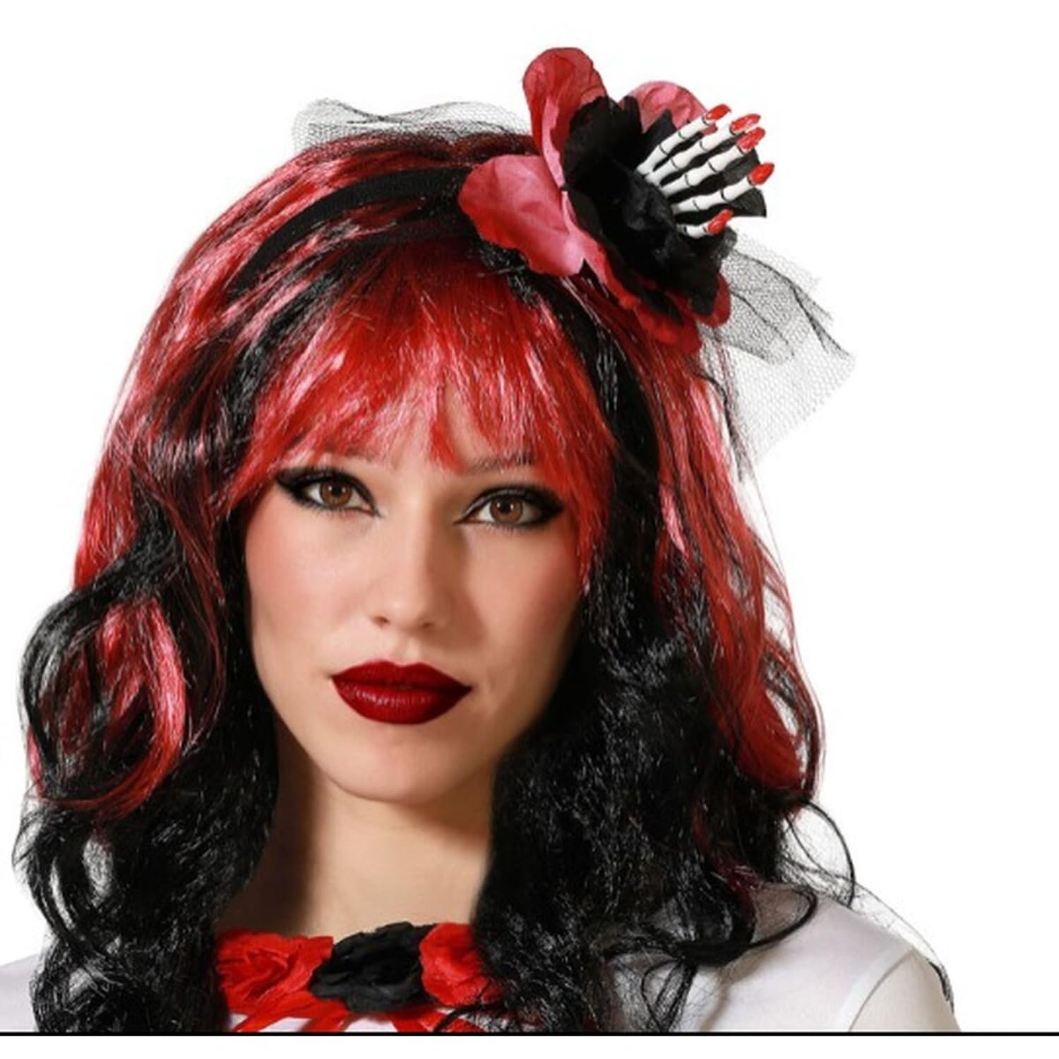 BigBuy Carnival Red Intense Halloween Headband