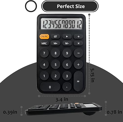 Miniatura 6 de Calculadora de 10 dígitos, pantalla grande de escritorio y botones, calculadora con mesa de escritura borrable para oficina, escuela, hogar y