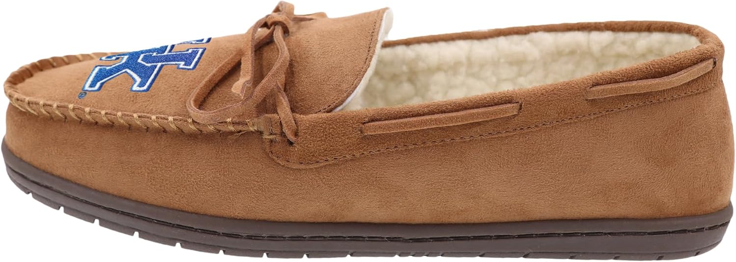 foco ncaa mens ncaa college team logo moccasin slippers kentucky wildcats 11-12 team color