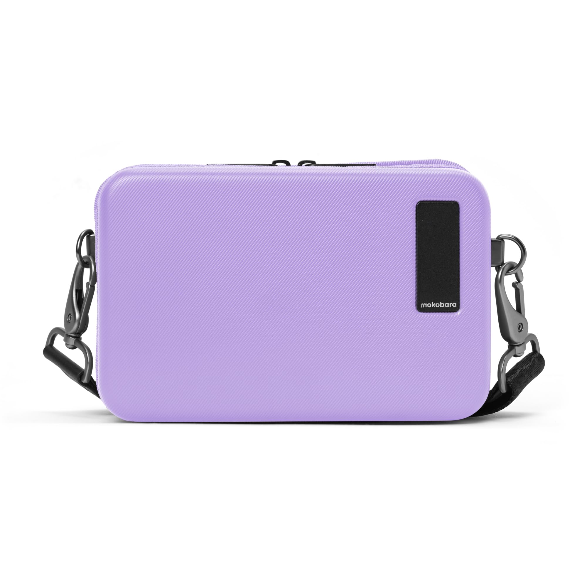 MOKOBARA Moko Mini Hard Shell Sling Bag | Lightweight Polycarbonate Crossbody & Travel Organizer Case | Fits Phone, Wallet & Daily Essentials | Cosmic Vibes | Lavender