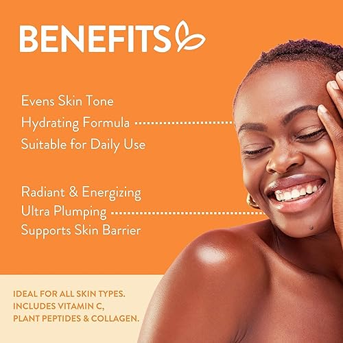 Miniatura 2 de By Nature Gel hidratante facial – 10% vitamina C + péptido de colágeno hidratante iluminador para cara y cuello – Energiza e hidrata la piel opaca +