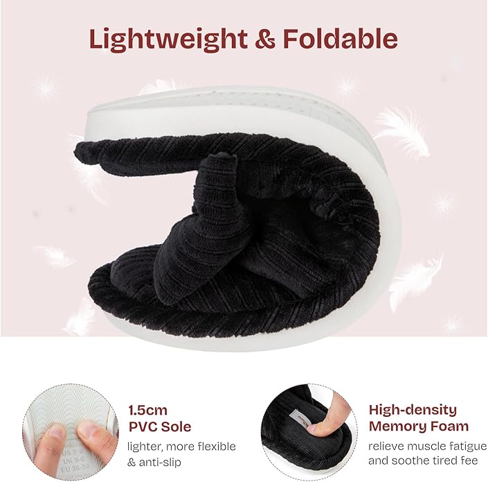 Pantuflas EverFoams Mujer Punta Abierta Lazo Suela Antideslizante miniatura 5