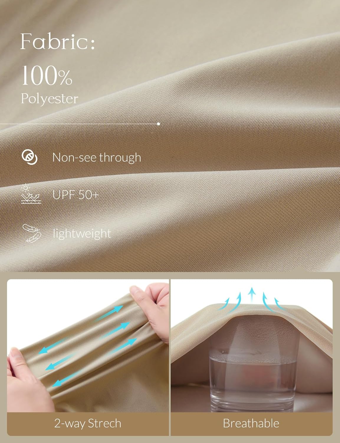 baleaf Women's Golf Pants Straight Leg Stretch Work Travel Pant with Pockets Dressy Bussiness Casual Slacks UPF 50+ - Image 4