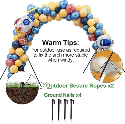 Miniatura 8 de Kit de arco de globos, soporte de arco de globos con base, guirnalda de globos ajustable de 9 pies de alto y 10 pies de ancho, para boda, baby