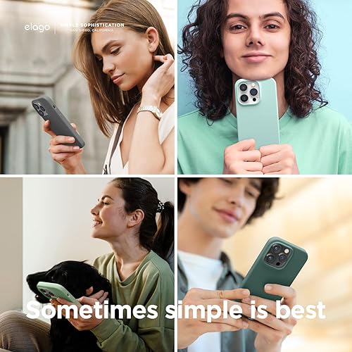 Miniatura 3 de elago Compatible con Funda para iPhone 14 Pro, Funda de Silicona Líquida, Cubierta Protectora de Cuerpo Completo, A Prueba de Golpes, Teléfono