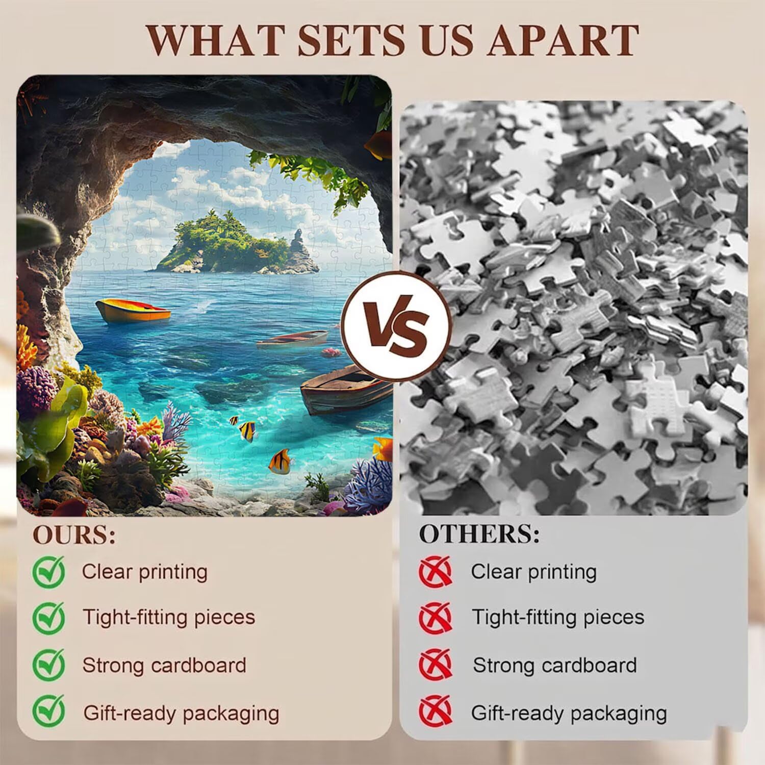 Bote Playa Puzzle de 5000 Piezas, Juego de Mesa Familiar de Madera - Rompecabezas Adultos para Toda La Familia, Rompecabezas Educativo DIY y Antiestrés - con Mapa de Referencia, 156 x 105 cm f0-96