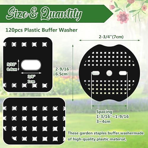 Miniatura 8 de 200 piezas de grapas de paisaje, juntas de paisaje, juntas de grapas para paisaje, estacas de jardín, estacas de paisaje, junta de pasadores de