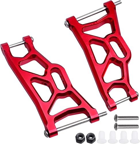 Miniatura 5 de Juego de 4 brazos en A de suspensión delantera y trasera de aluminio y barra de amarre para 110 Traxxas Slash 2WD actualizaciones piezas, reemplazo