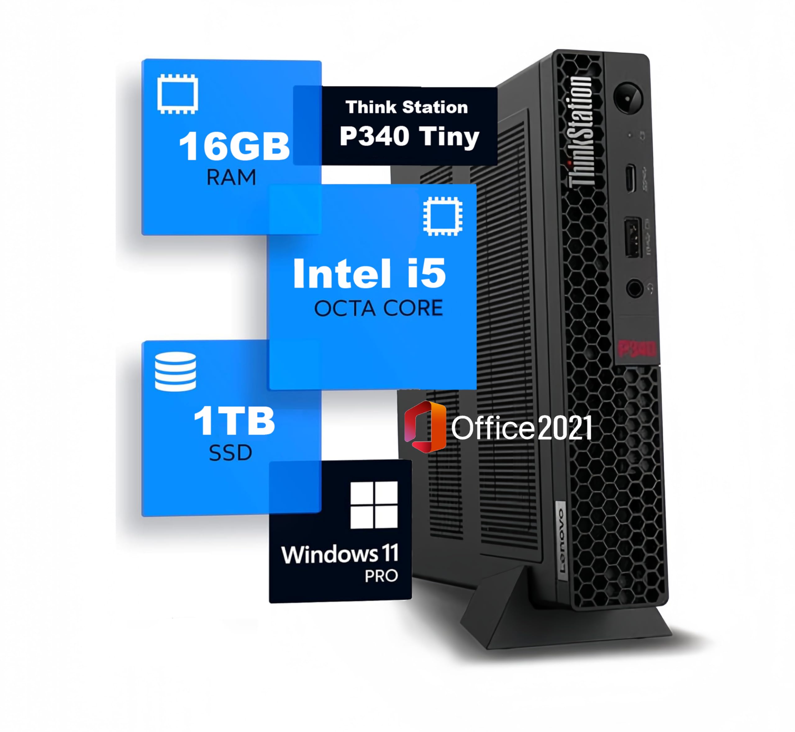 Amazon.co.jp: 【整備済み品】Lenovo ThinkStation P340 Tiny ワーク