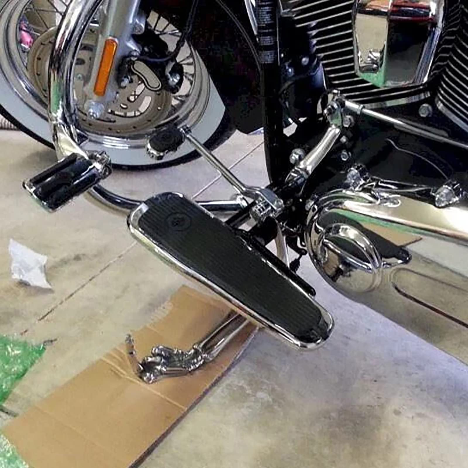 Universal Roller Motorrad Bike Extender Fuß Seitenständer Mit Schraubendreher EB