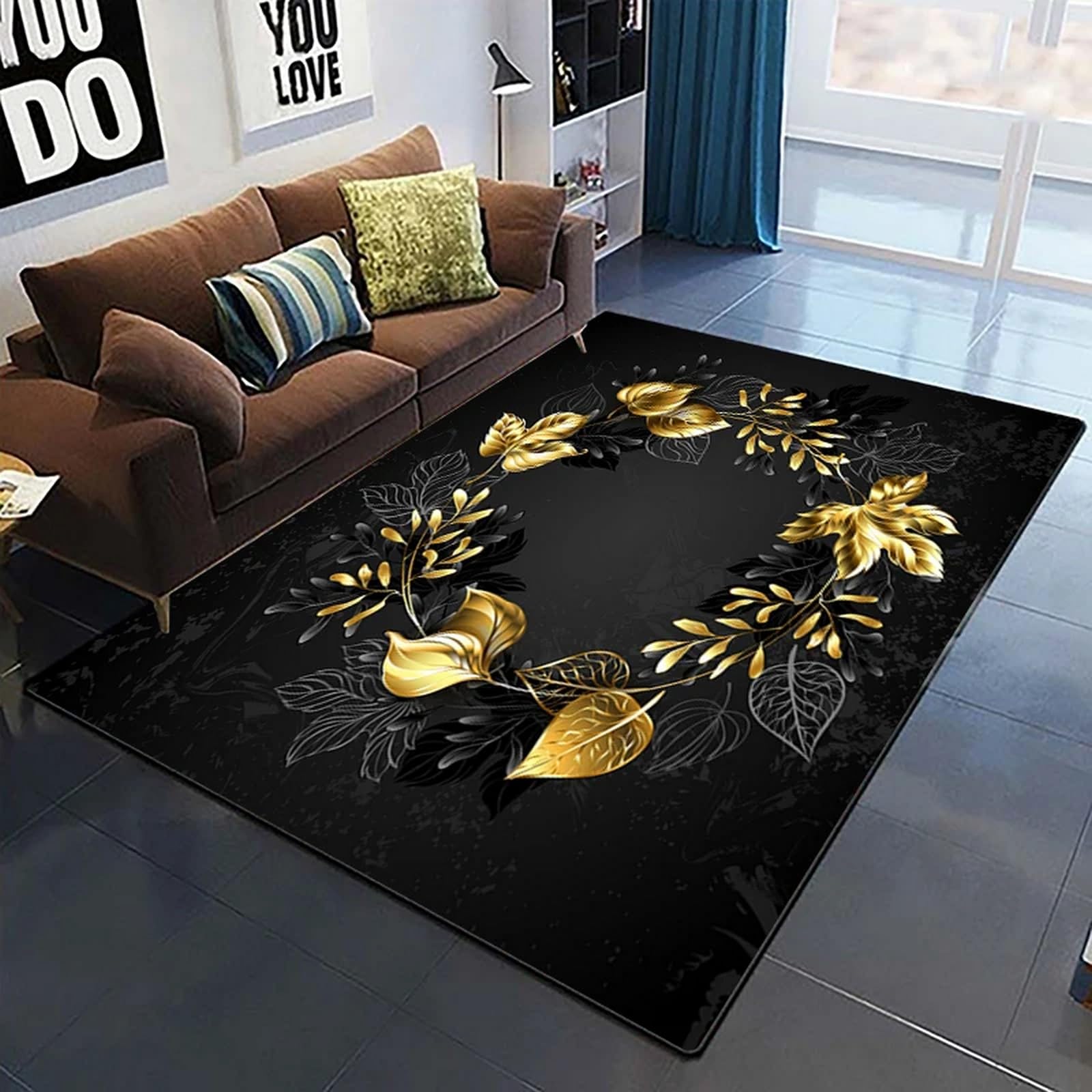 Tapis de flanelle fleur rose 3D : le cadeau surprise de couple parfait pour une chambre