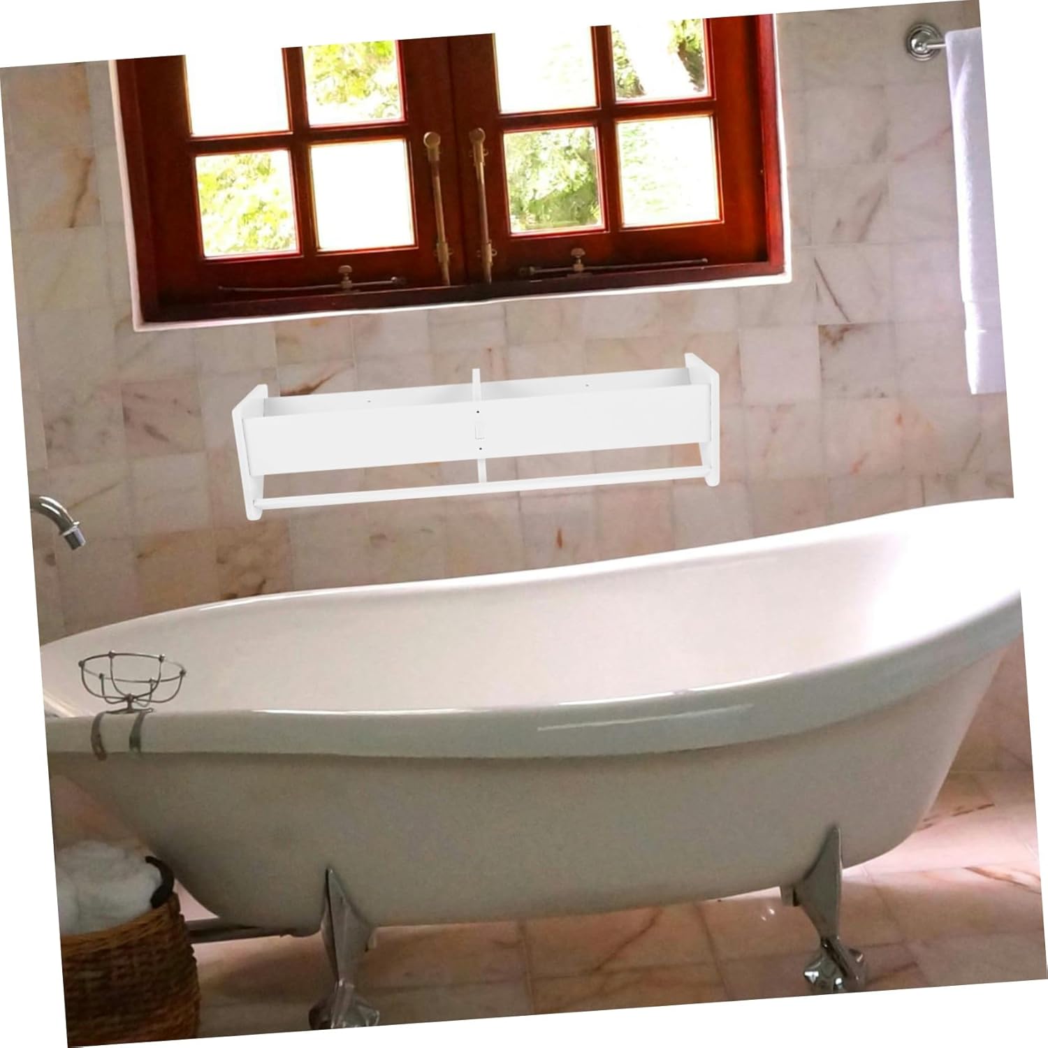 Cabilock Wall Mounted Slipper Storage Rack Non-Punch Adhesive Installation Space-Saving Organizer for Bathroom and Dorm Rooms Holds Multiple Slippers Neatly