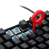 Redragon Teclas de repuesto A101, 104 teclas de teclado, compatible con Cherry MX, teclas de teclado mecánico incluido para teclado mecánico (negro)
