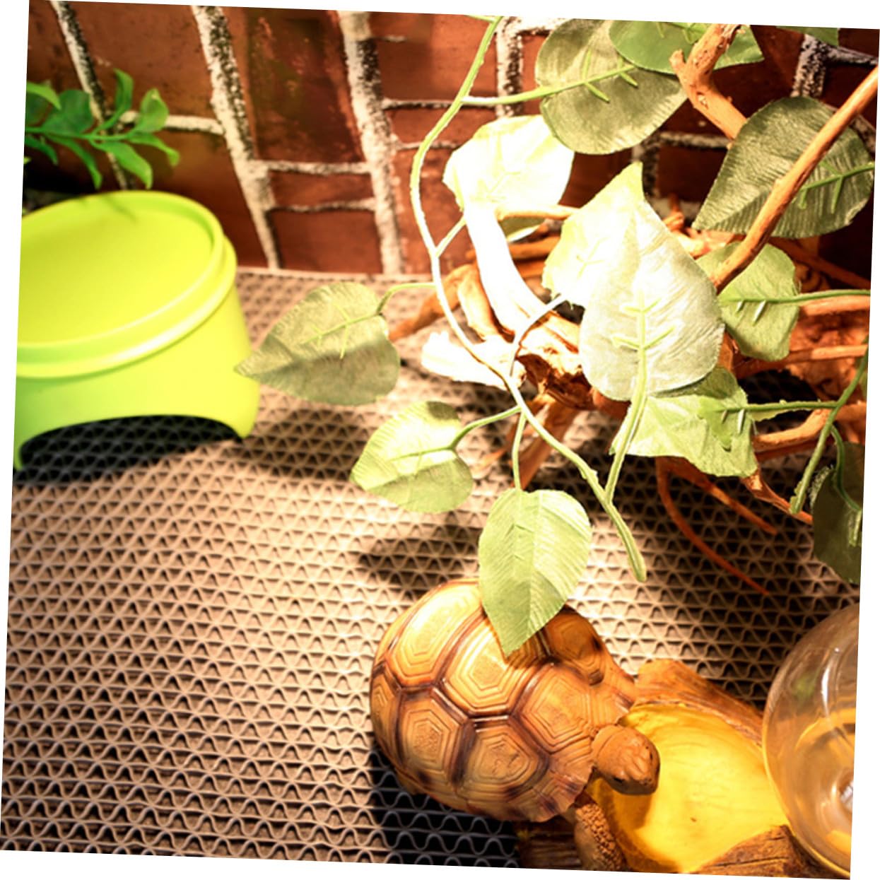 ERINGOGO Reptilien Terrarium Matte Liner Teppich Langlebig Wasserabweisend Zuschneidbar für Schildkröten Eidechsen und Andere Reptilien Geeignet