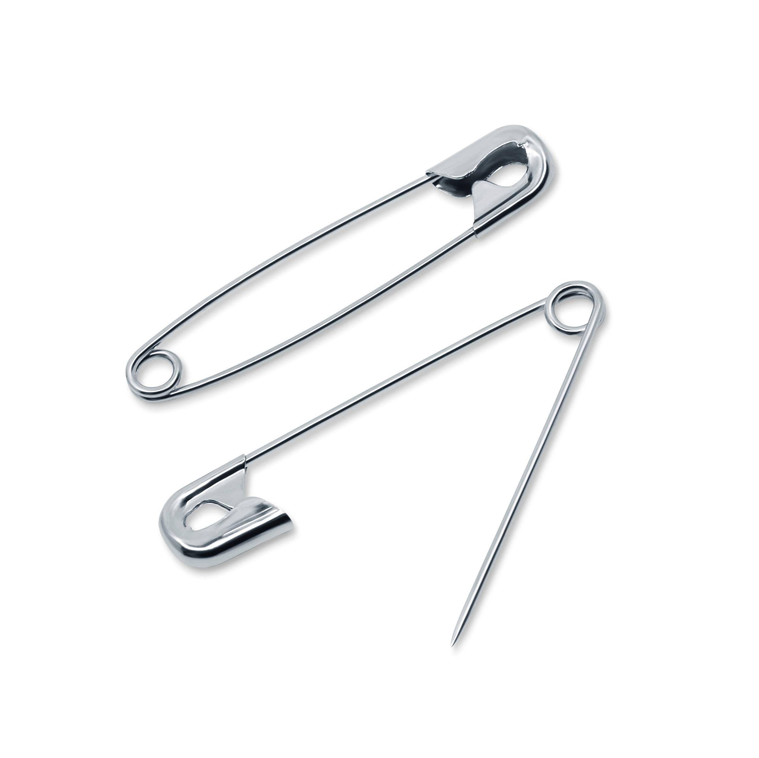 Dritz 10-Piece Safety Pins, Size 2, Nickel Finish by