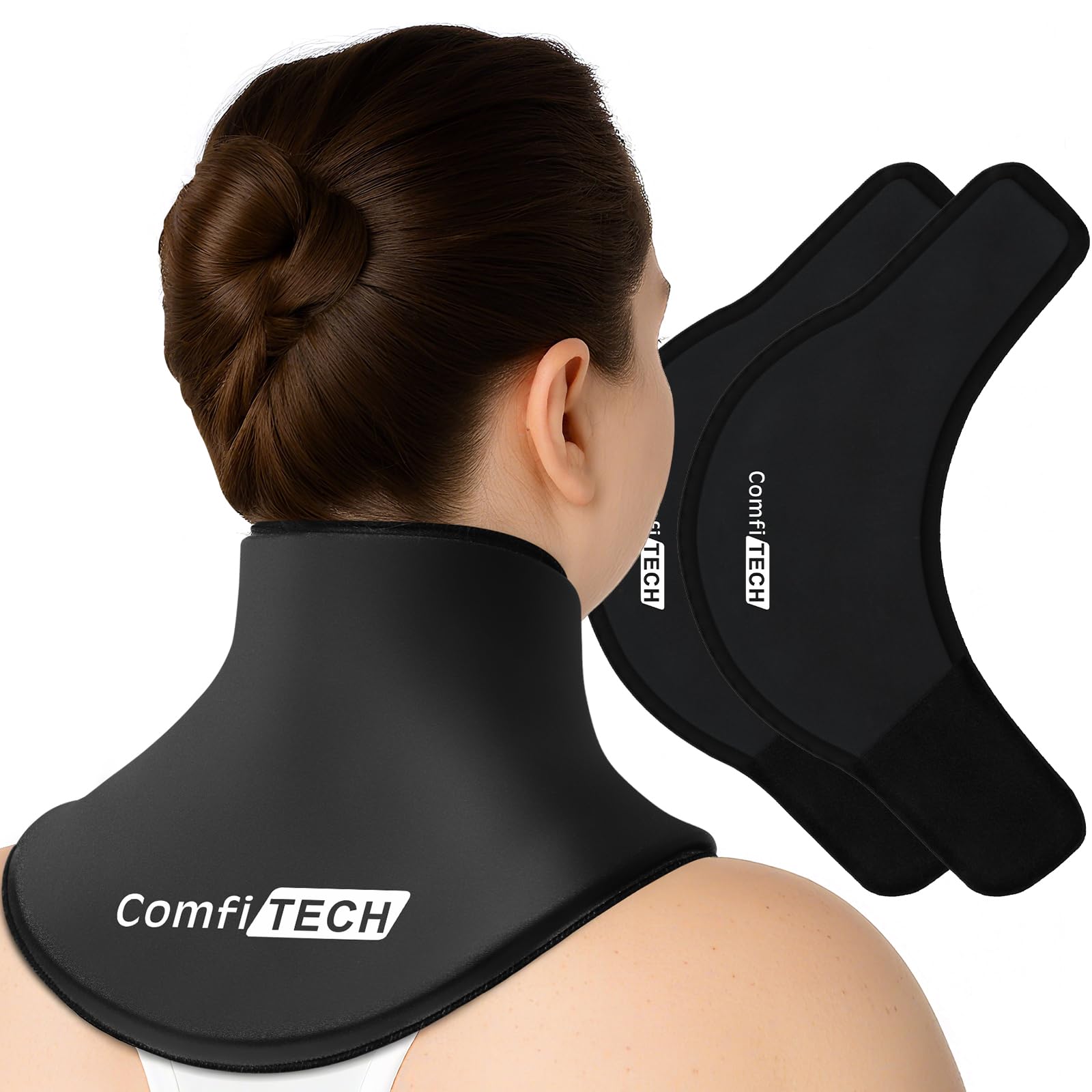 ComfiTECH Extended Neck Ice Pack Wrap żelowe pokrycie na ramię, L, 2 szt