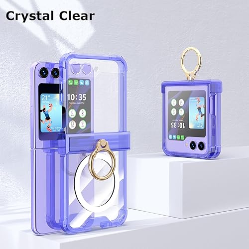 Miniatura 46 de DAKORIE Funda para Samsung Galaxy Z Flip 6 con protección de bisagra, paquete de 2 protectores de pantalla de vidrio templado para Samsung Galaxy Z