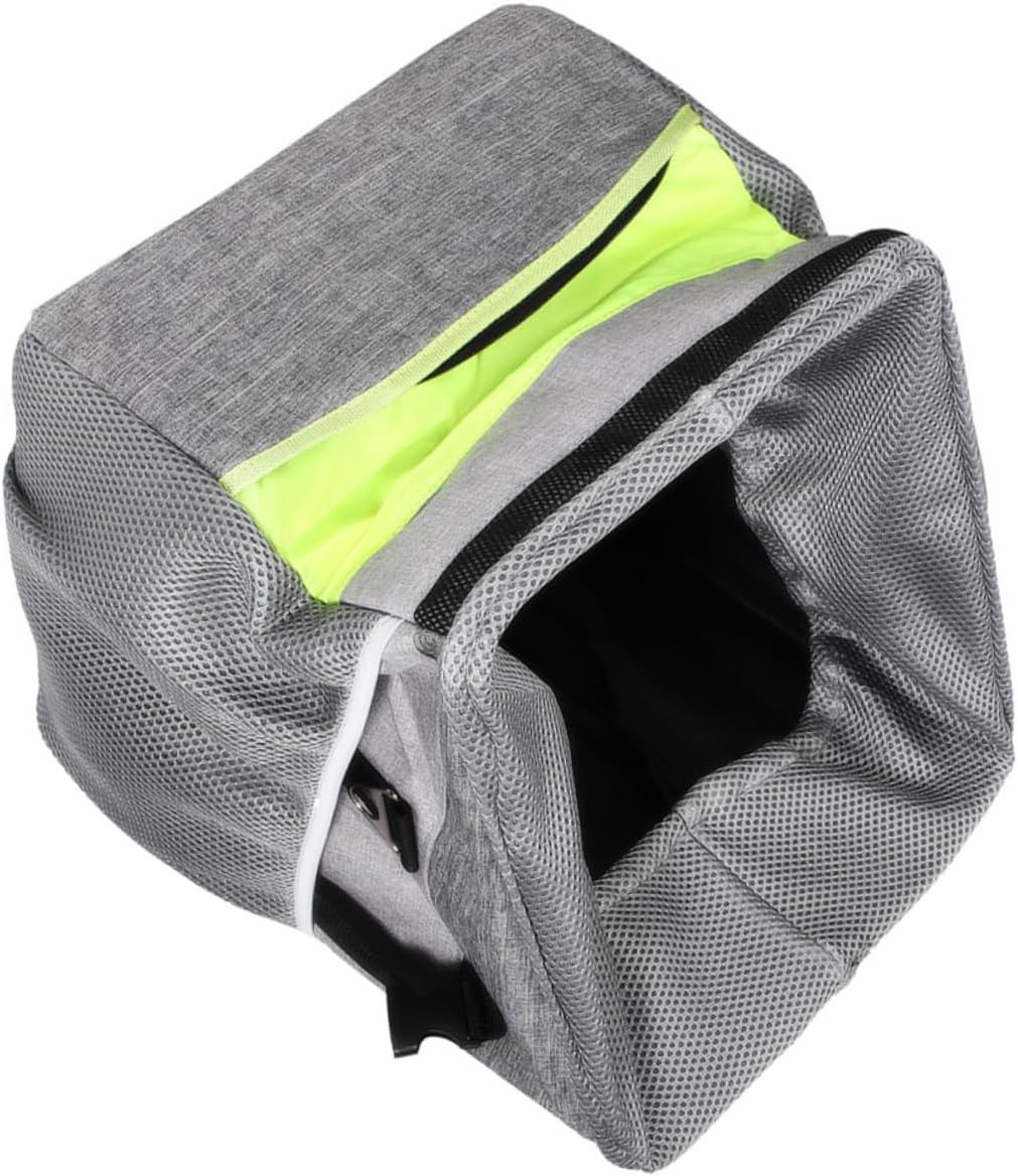 Adjustable Folding PET Bike Basket Breathable Oxford Cloth Dog Carrier Front Handle Small PET Carrier for Biking Lightweight and Detachable