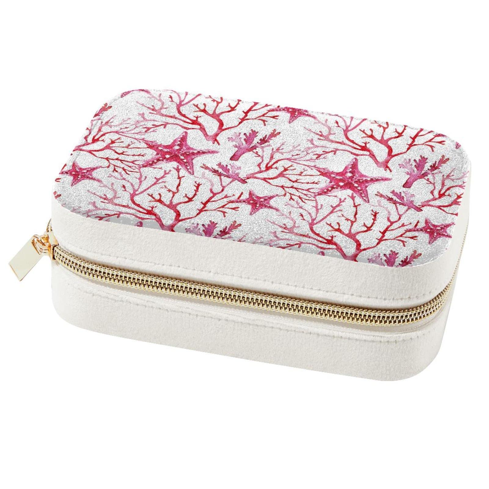 Boîte à bijoux portable aquarelle, un cadeau poétique pour femmes et jeunes filles