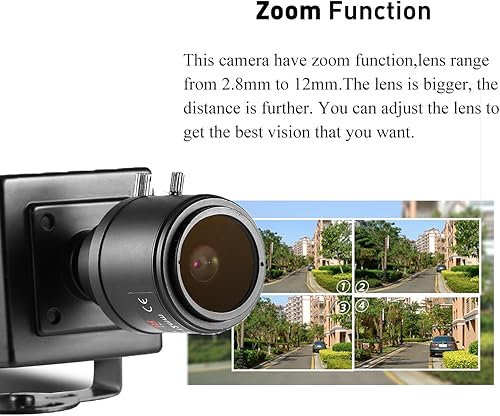 Miniatura 3 de HD 5MP pequeña cámara de seguridad IP IP POE, lente de zoom manual de 0.110-0.472 in, visión remota P2P, video CCTV, POE, mini cámara de vigilancia