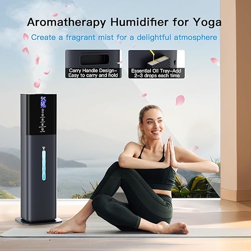 Miniatura 5 de Humidifiers Large Room Bedroom with 7 Colors Light, 2.1Gal(8L) 3 Speed Quiet Ultrasonic Cool Mist Humidifier with 360 Nozzle, Humidity Setting,